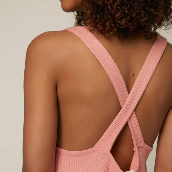 Oneill aquaria ribbed v neck midi dress medium slit - Picture 3 of 8